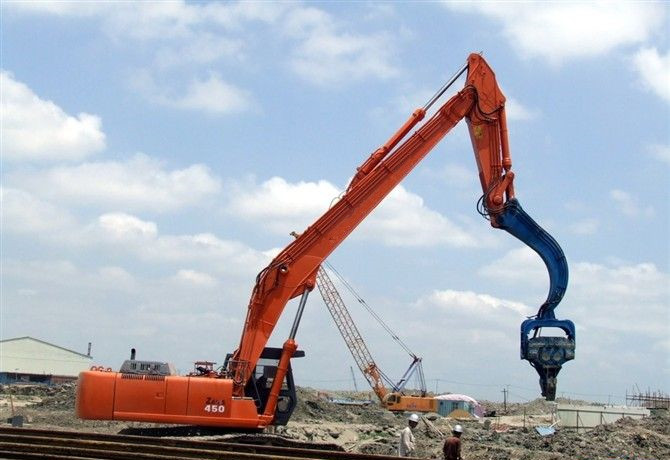挖掘機(jī)打樁臂、打樁臂、打樁錘、挖掘機(jī)打樁臂廠家