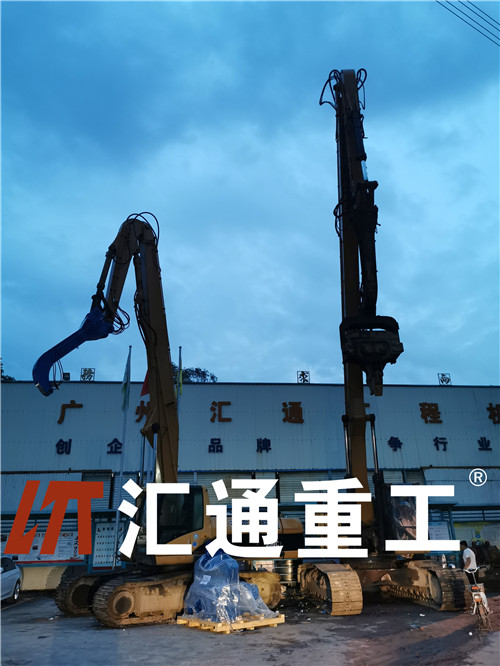 挖掘機打樁臂、打樁臂、打樁錘、挖掘機打樁臂廠家